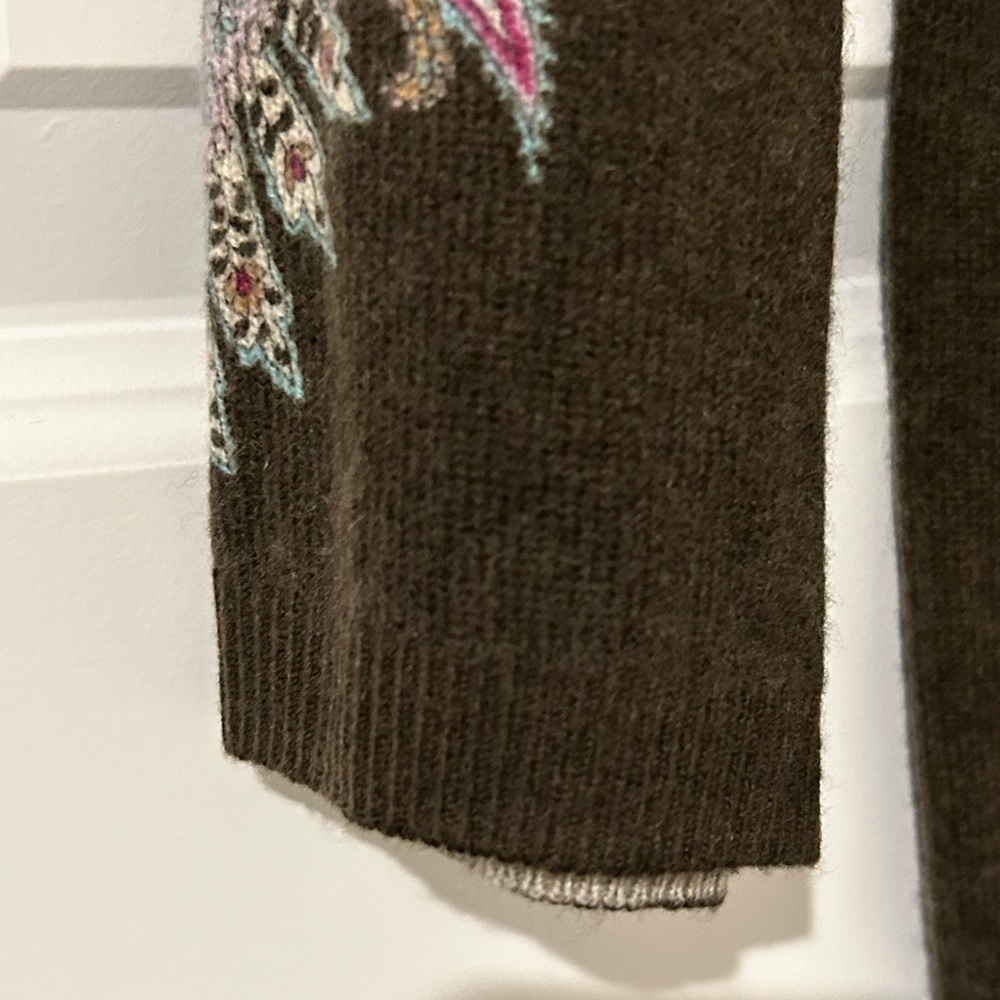 Talbots Cashmere Audrey Paisley Sweater - Picture 5 of 8